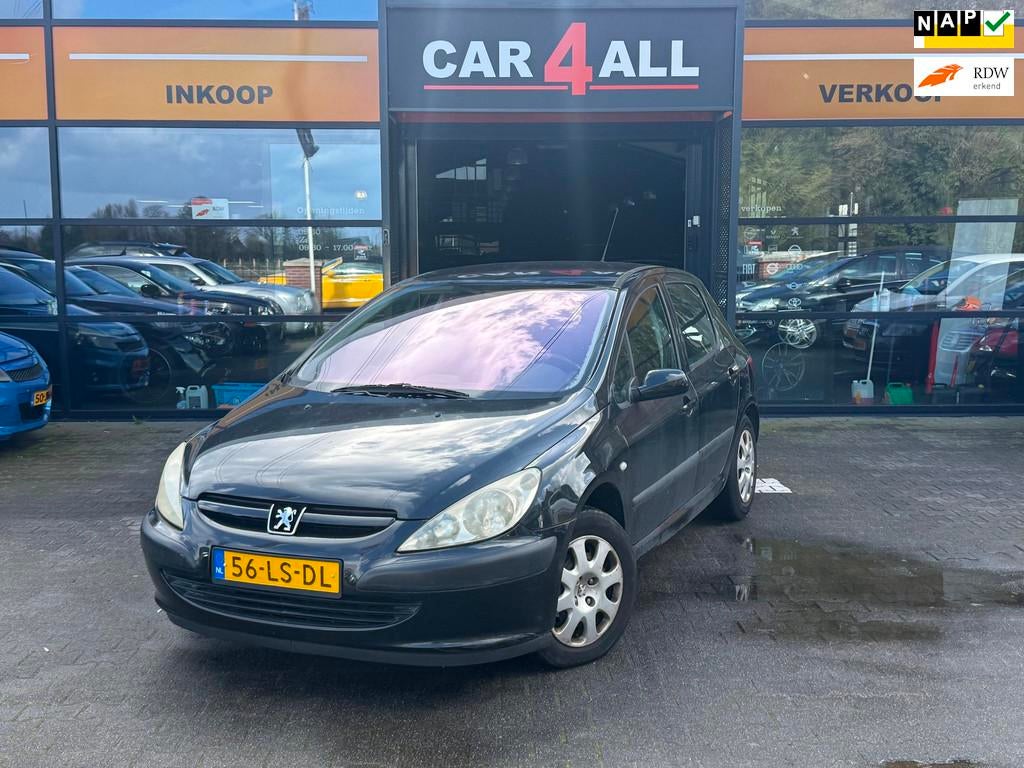 Peugeot 307 1.6-16V XS CRUISE/CLIMA/TREKHAAK/RIJDT PERFECT/N, Auto's, Voorwielaandrijving, Stof, Gebruikt, Zwart
