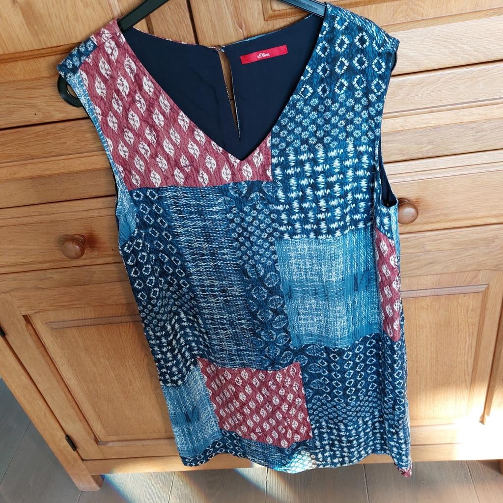 Te Koop zgan Jurk s Oliver L  5.00  Weesp, Ophalen of Verzenden, Zo goed als nieuw, Maat 38/40 (M), Boven de knie