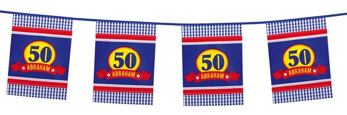 Vlaggenlijn abraham (57103), Versiering, Info@all4funbaarlo.nl, A, Nieuw