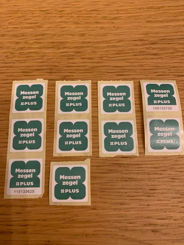 10 Messen zegels Plus, Ophalen, Winkel, Super of Benzinepomp, Zegels, Bonnen of Punten