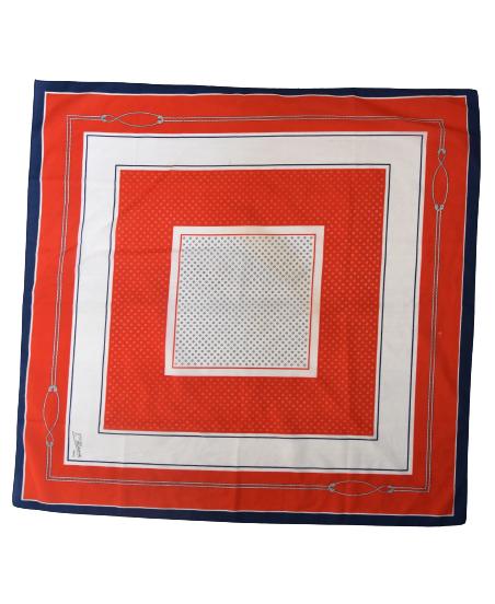 Vintage Designer foulard, shawl, P. Florence, rood, Verzenden, Maat 46/48 (XL) of groter, Zo goed als nieuw, Sjaal