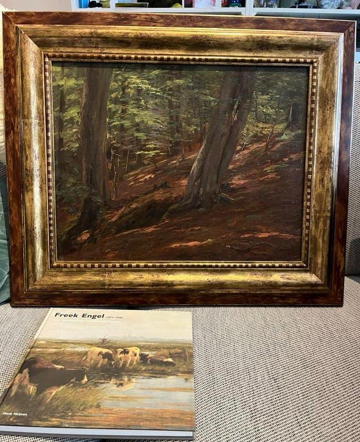 Freek Engel Schilderij 45x35 doekmaat, Ophalen of Verzenden