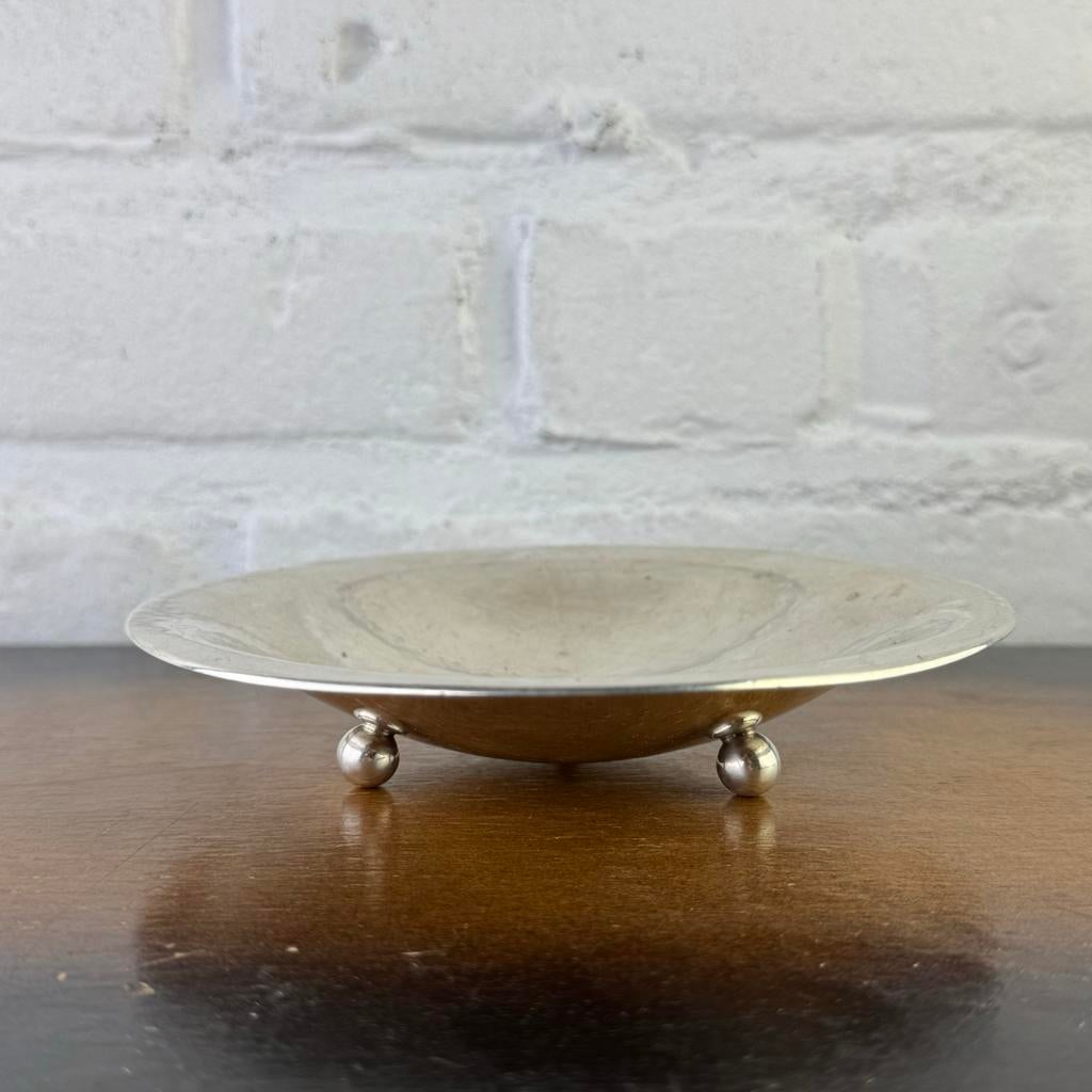 Antiek Zilver (120g) schaaltje op bolpoten, Ophalen of Verzenden, Zilver