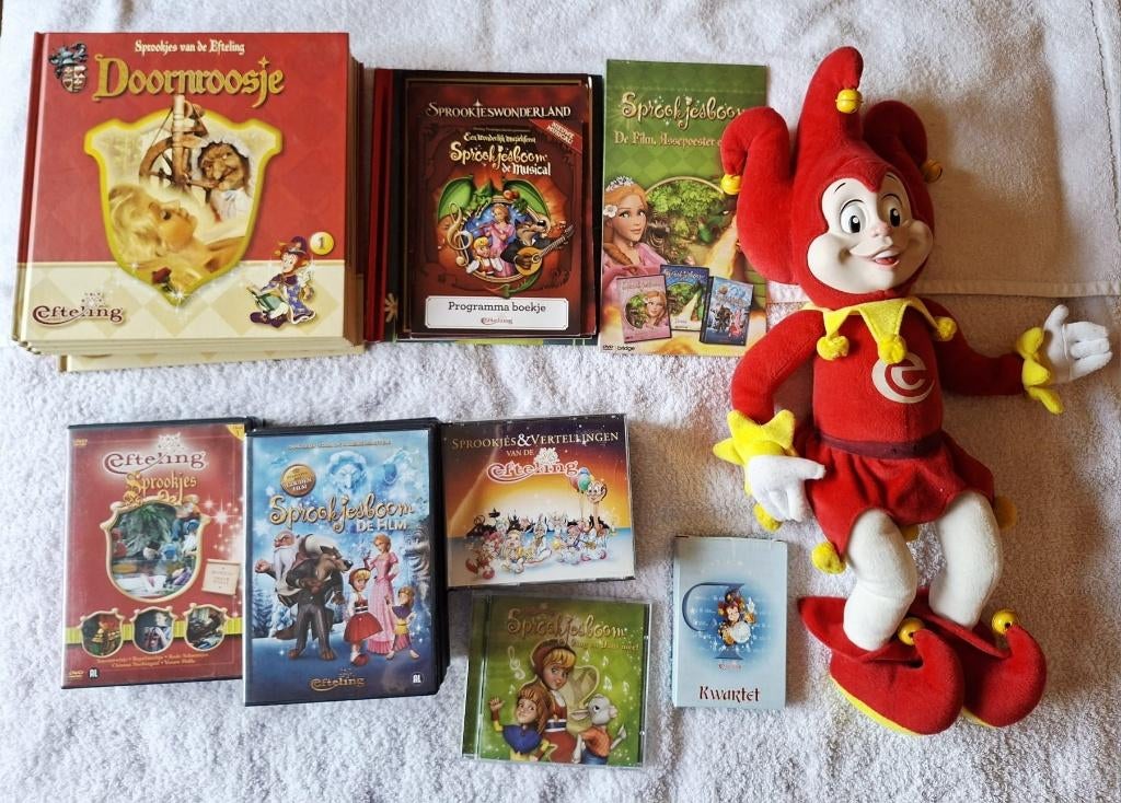 Efteling boeken dvd cd kwartet knuffel Pardoes, Verzamelen, Efteling, Ophalen of Verzenden, Zo goed als nieuw, Beeldje of Poppetje