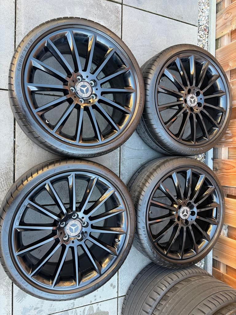 Mercedes-Benz W213 AMG Velgen met Goodyear Zomerbanden 20”, Auto-onderdelen, Gebruikt, 275 mm, Banden en Velgen, Ophalen of Verzenden