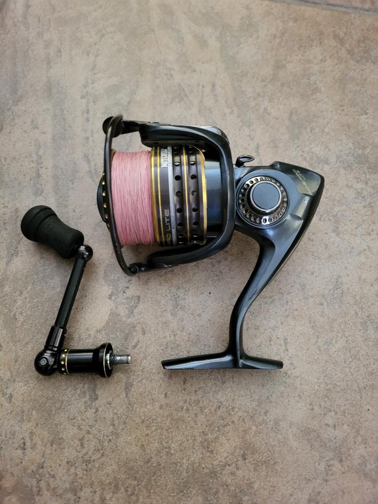 molen hengel, merk Mitchell, Ophalen of Verzenden, Zo goed als nieuw, Molen