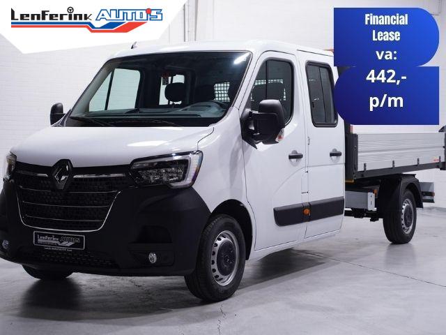 Renault Master 2.3 dCi 165 pk Kipper Dubbel Cabine 6-Zits Ai, Auto's, Bestelauto's, Bedrijf, Te koop, ABS, Airbags, Alarm, Bluetooth