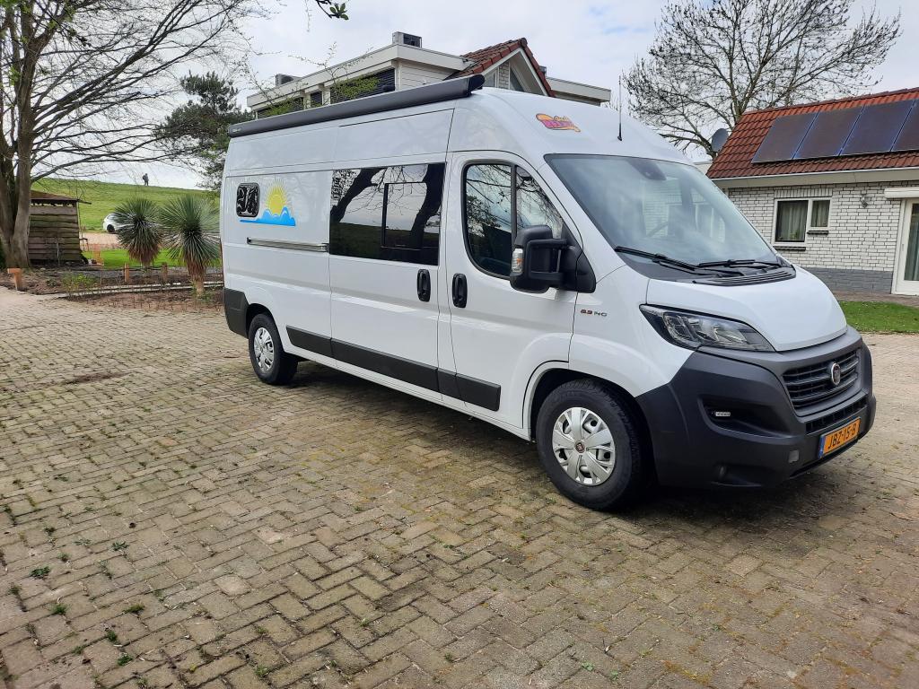 fiat ducato Automaat,  lengte bedden (1028125), Caravans en Kamperen, Automaat, Chemisch toilet, Buscamper of Camperbus, Verwarmde buitenspiegels