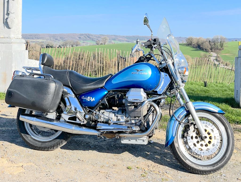 Moto Guzzi California EV 1999 blauw, Motoren, 1064 cc, Cardan-aandrijving, 2 cilinders, Motorrijbewijs A