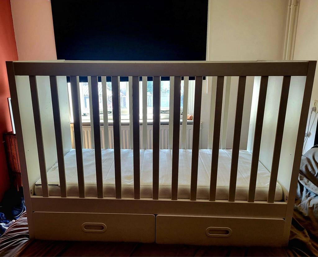 Ikea Stuva Ledikant met lades excl. Matras, Ophalen, Gebruikt, Ledikant