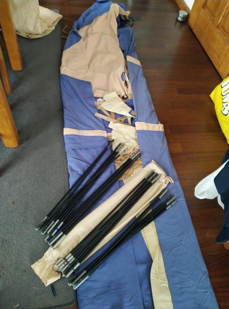 Katoenen Tent - 2 Slaapcabines, Ophalen, Gebruikt, Tot en met 2