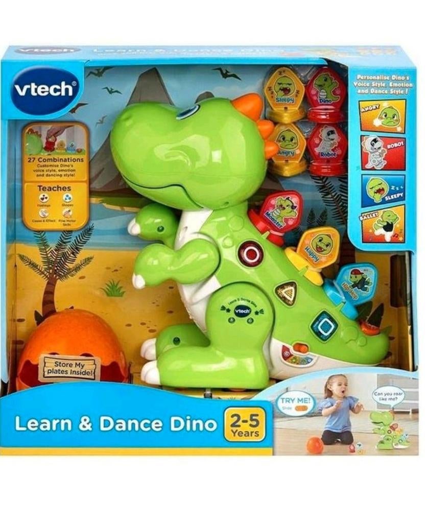 VTech Educatieve Dansdino - Leerzaam en Leuk!, Kinderen en Baby's, Speelgoed | Vtech, 2 tot 4 jaar, Nieuw, Ophalen of Verzenden