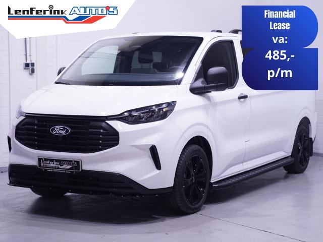 Ford Transit Custom 2.0 TDCI 136 pk L2 DC Black&White 6-Zits, Auto's, Bestelauto's, Bedrijf, Te koop, ABS, Achteruitrijcamera