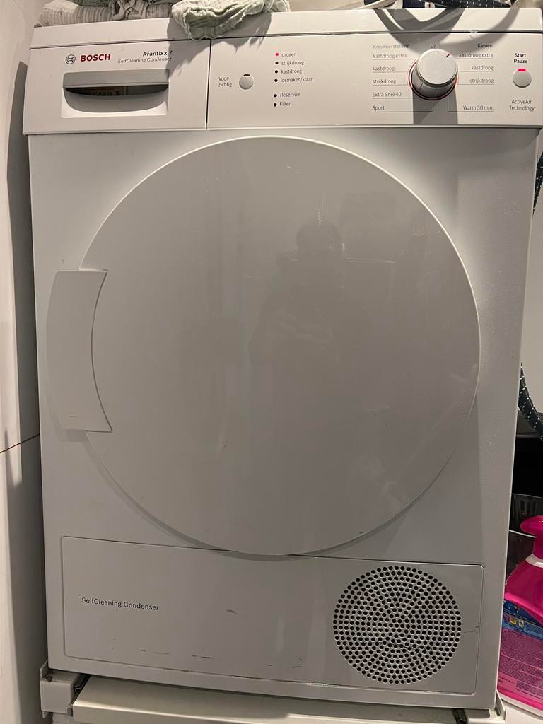 Direct Bosch Avantixx 7 SelfCleaning Condenser droger, Witgoed en Apparatuur, Ophalen, 6 tot 8 kg, Gebruikt, Voorlader