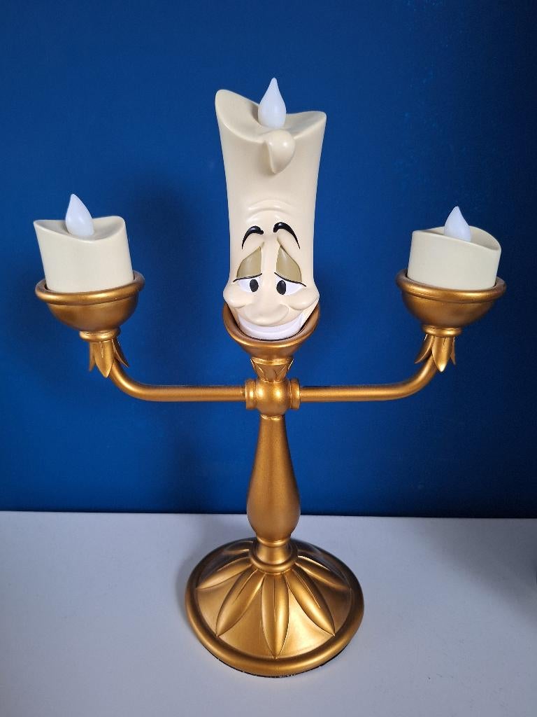Te koop lumiere uit belle en het beest, Ophalen of Verzenden, Assepoester of Belle, Zo goed als nieuw, Beeldje of Figuurtje