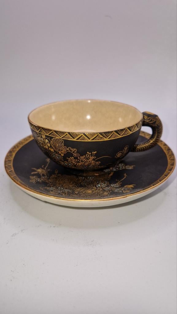 Satsuma Japans kop en schotel, Antiek en Kunst, Ophalen of Verzenden