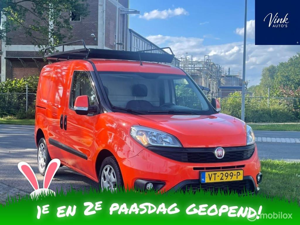 Fiat Doblò Cargo 1.3 MJ L1H1 SX | 90 PK | Airco | 2x Schuif, Euro 5, Stof, Gebruikt, 4 stoelen