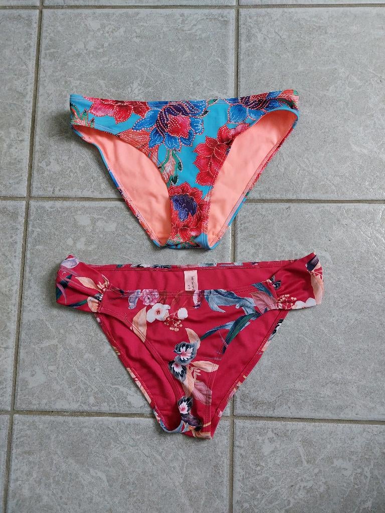 2 nieuwe Hunkemöller bikini broekjes, mt L, Ophalen of Verzenden, Nieuw, Zwart, Bikini