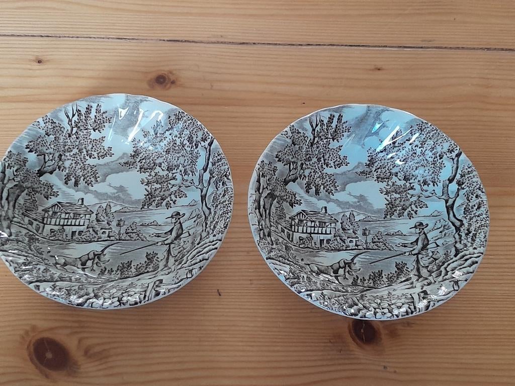 The hunter by myott jacht tafreel 2x bordjes 15cm, Ophalen of Verzenden