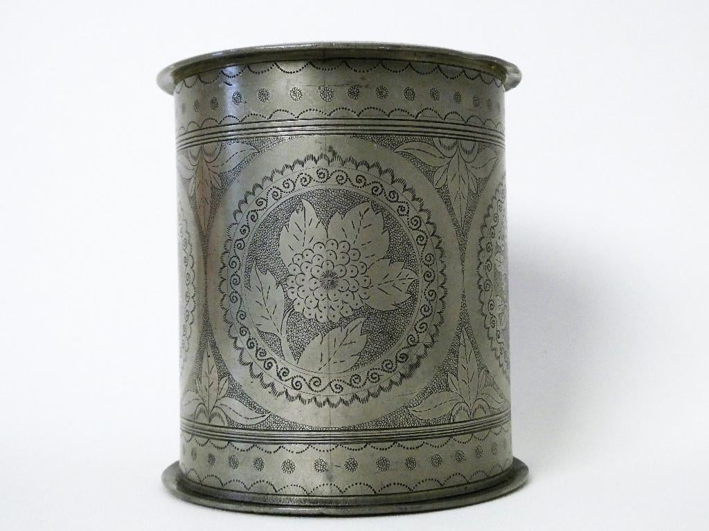 Grote tinnen theebus F.S.Blinjoe Banka tin Indonesië thee, Ophalen of Verzenden