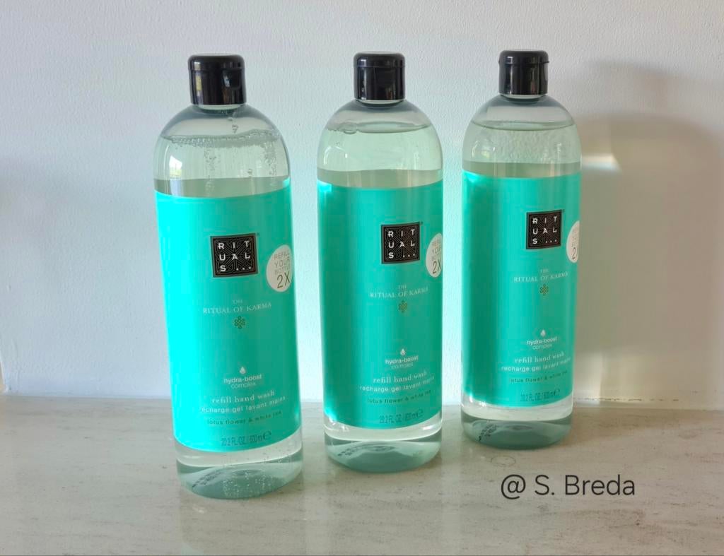 Rituals 600 ml Navulling Handzeep | Karma | Refill, Huis en Inrichting, Overige typen, Ophalen, Nieuw
