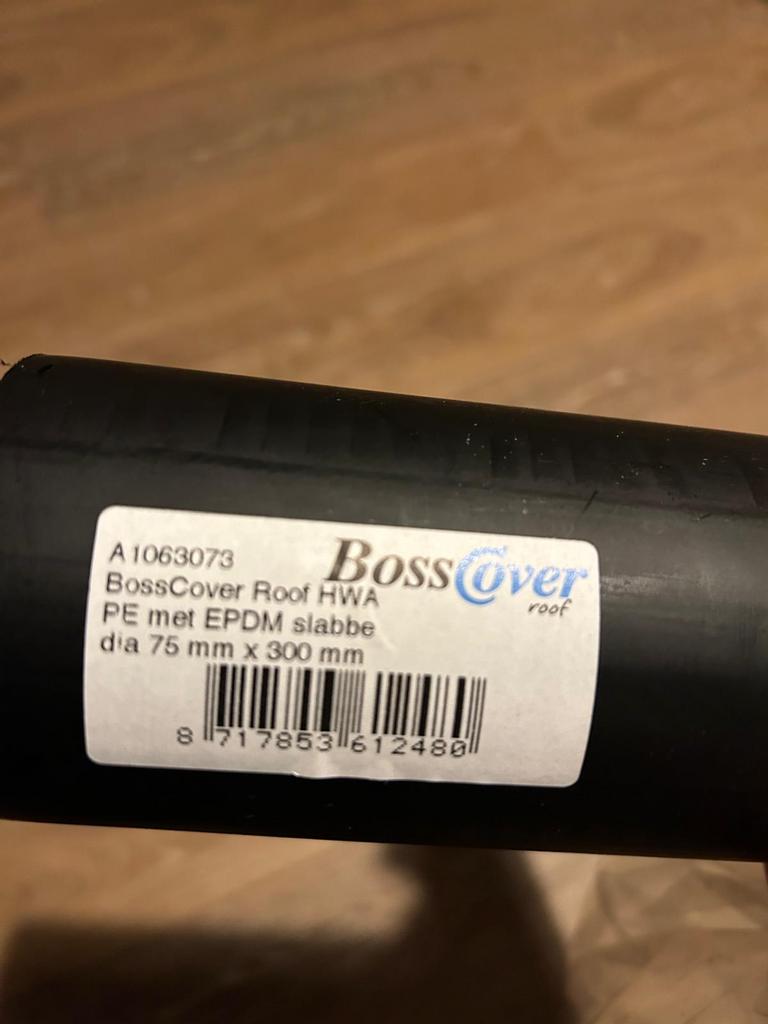 2x Dakdoorvoer met EPDM slab + 2x Bladbolrooster, Ophalen, 60 tot 80 mm, Nieuw, Minder dan 2 meter