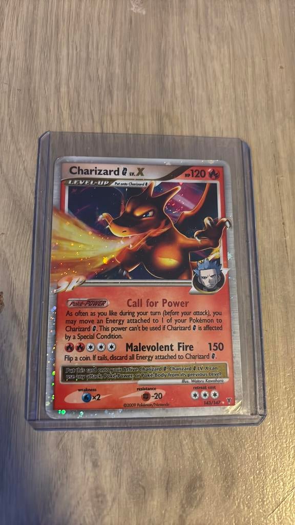 Charizard G lv. X, Hobby en Vrije tijd, Verzamelkaartspellen | Pokémon, Ophalen, Zo goed als nieuw