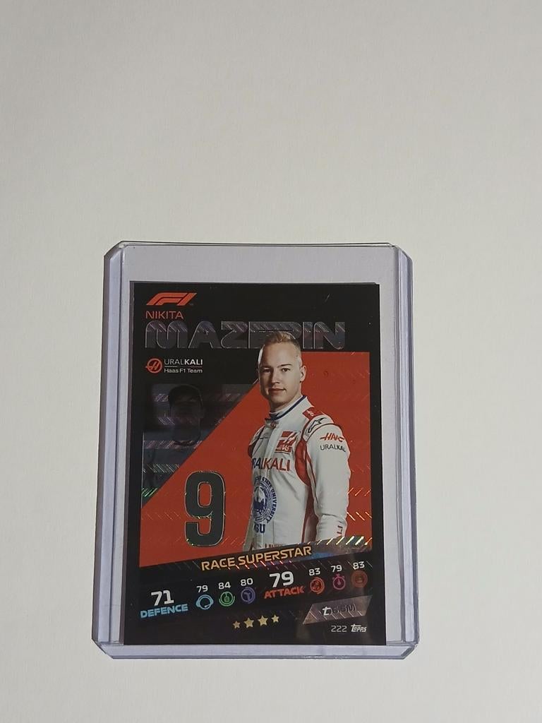 Nikita Mazepin Race Superstar Topps Turbo Attax 2021 F1, Ophalen of Verzenden, Zo goed als nieuw, Losse kaart