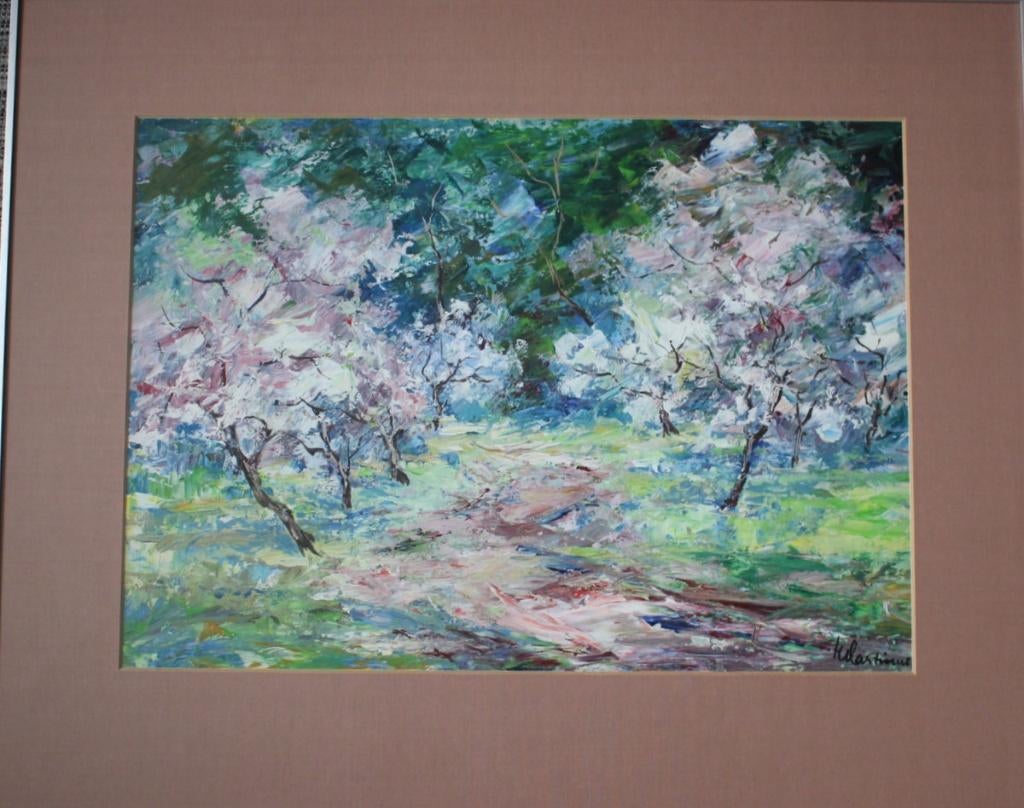 Fraai voorjaars landschap, Jaap Hillenius?, Ophalen