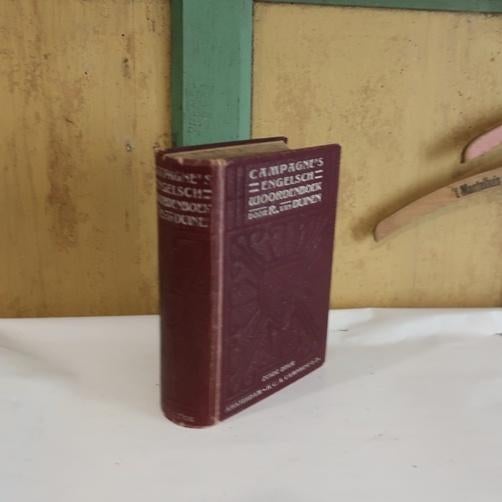 Campagne's woordenboek Engelsch 1904 oud boek van Duinen, Ophalen of Verzenden