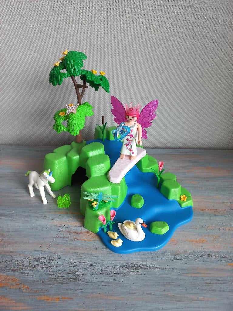Playmobil (4148) - Feeëntuin met Fee en Baby Eenhoorn, Kinderen en Baby's, Ophalen of Verzenden, Zo goed als nieuw, Complete set