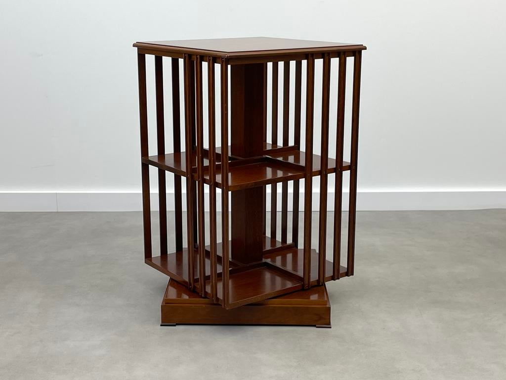 Antieke Engelse boekenmolen mahonie 19e eeuw, Ophalen, Zo goed als nieuw