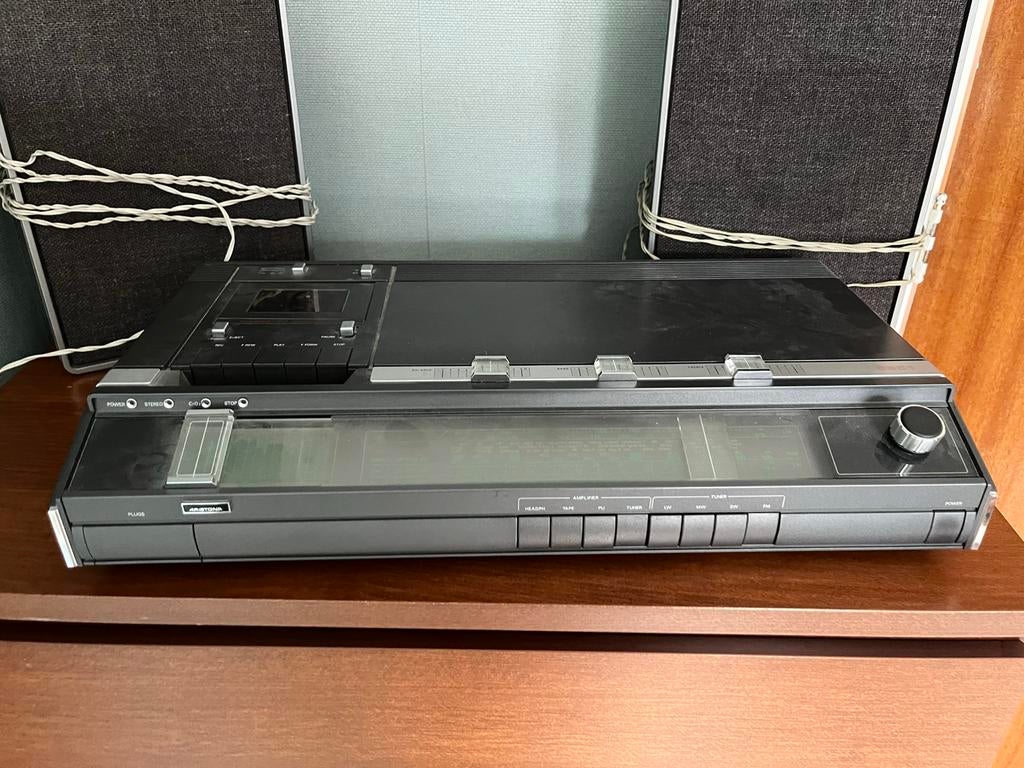 Vintage Philips/ Aristona Stereo set (radio en cassettedeck), Audio, Tv en Foto, Stereo-sets, Ophalen, Philips, Gebruikt, Cassettedeck