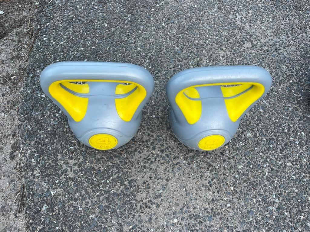 2 x 4 kg kettlebells kettlebell gewichten, Gewichten, Ophalen of Verzenden, Kettlebell, 2 x 4 kg
