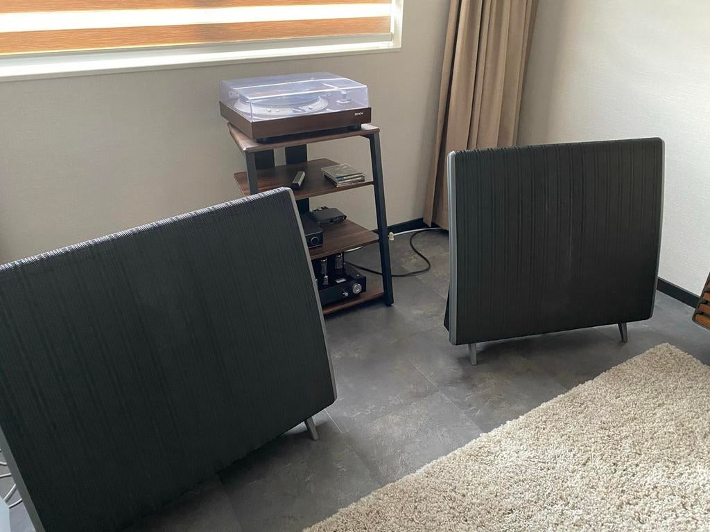 QUAD ESL 57 Elektrostaten Luidsprekers, Gebruikt, Minder dan 60 watt, Front, Rear of Stereo speakers, Ophalen