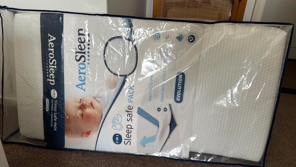 Aerosleep matras kinderledikant, Ophalen of Verzenden, Zo goed als nieuw, Eenpersoons