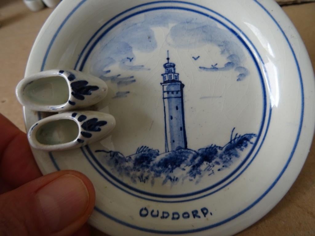 Delfts blauw schaaltje vuurtoren Ouddorp 12cm Delfts Holland, Ophalen of Verzenden