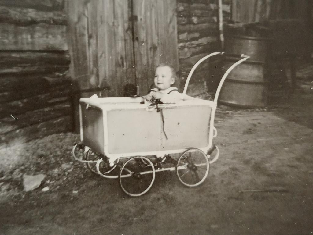 Baby Wolfgang? in kinderwagen jaren 20-40 Duitsland, Ophalen of Verzenden, Voor 1940, Gebruikt, Kind