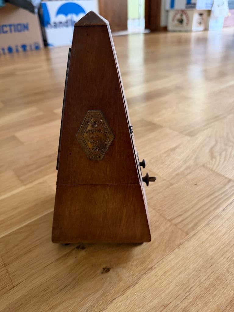 Antieke Maelzel Metronoom - Houten Piramide Model, Muziek en Instrumenten, Ophalen of Verzenden, Gebruikt