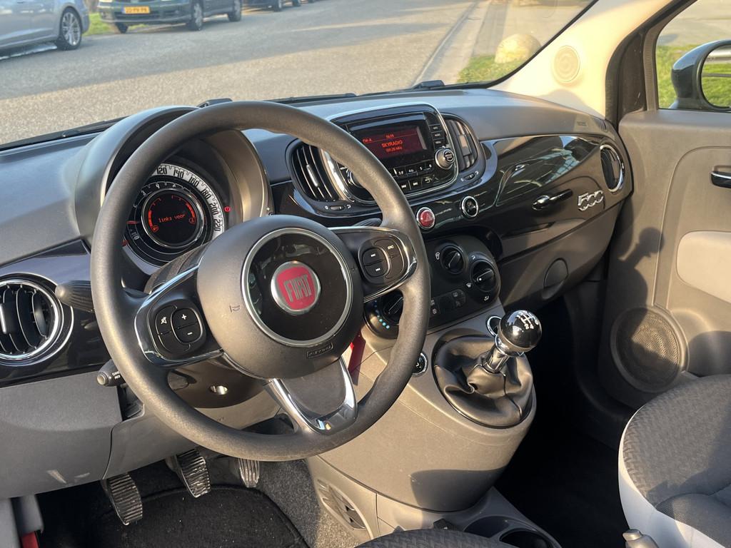 Fiat 500 1.0 TwinAir Pop / Airco / Elek. Ramen / LMV / 2e Pa, 12 maanden, Stof, Gebruikt, Zwart