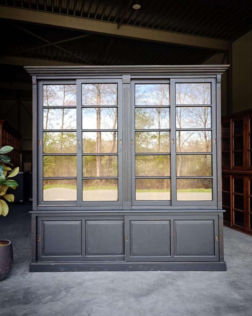 Grote Notariskast | Donkere Buffetkast | Boekenkast #3184, Niet ingevuld, 200 cm of meer, Niet ingevuld, Ophalen of Verzenden