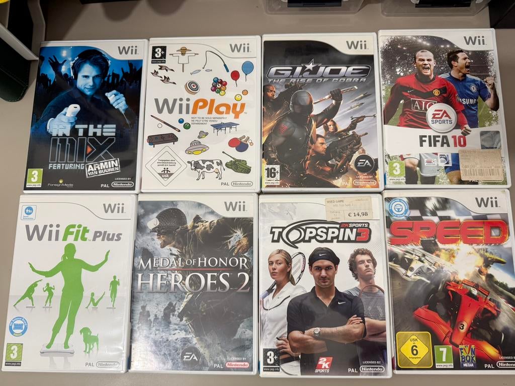 Nintendo Wii Games 8 Stuks - Koopje, Ophalen of Verzenden, Zo goed als nieuw, Sport, 3 spelers of meer
