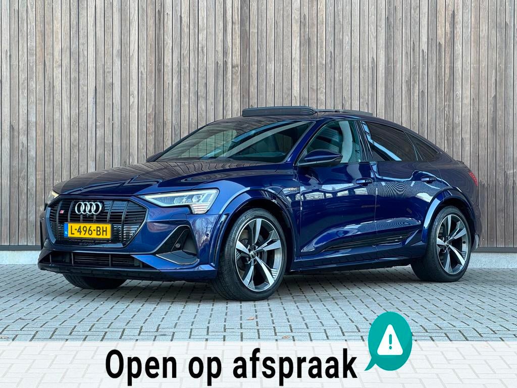 Audi E-tron Sportback S quattro 95 kWh |Pano|B&O|RS-Zetels|, Automaat, Gebruikt, Zwart, 95 kWh