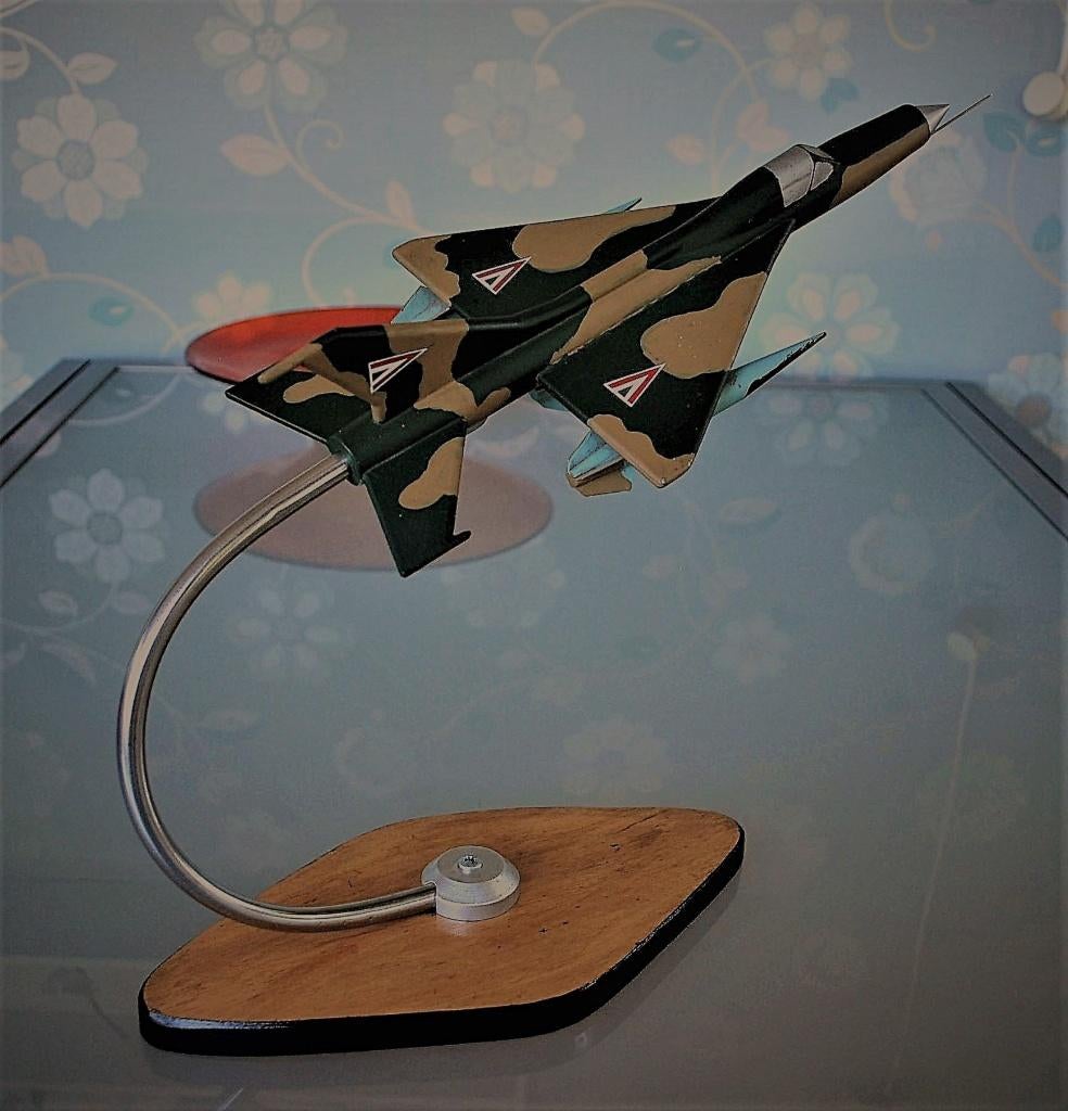 Jet Straaljager MIG 21 GROOT 43,5 cm Vintage Trench art, Ophalen of Verzenden
