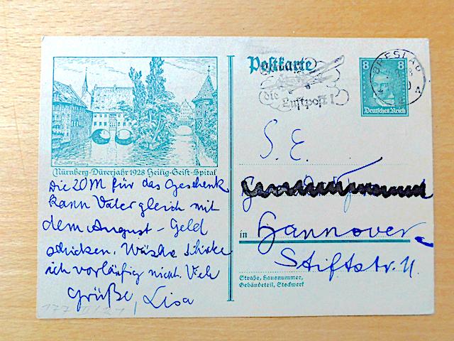 Duitse Rijk/  postwaardestuk Nurnberg 1928, Verzenden, Duitse Keizerrijk