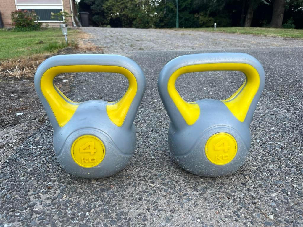 2 x 4 kg kettlebells kettlebell gewichten, Gewichten, Ophalen of Verzenden, Kettlebell, 2 x 4 kg
