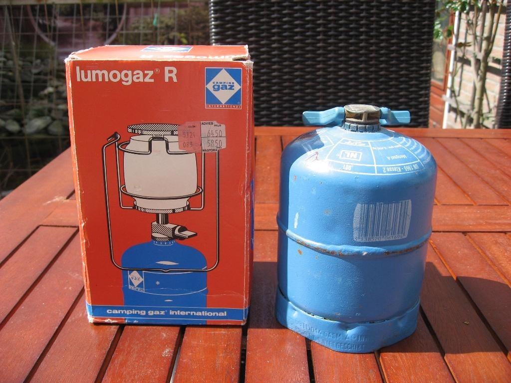 Gampinggaz gas lamp, met volle cilinder R 901., Ophalen, Nieuw