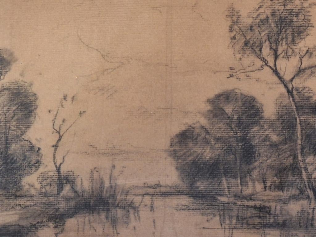 Tekening 'Plasgezicht' van Theophile de Bock, Ophalen of Verzenden