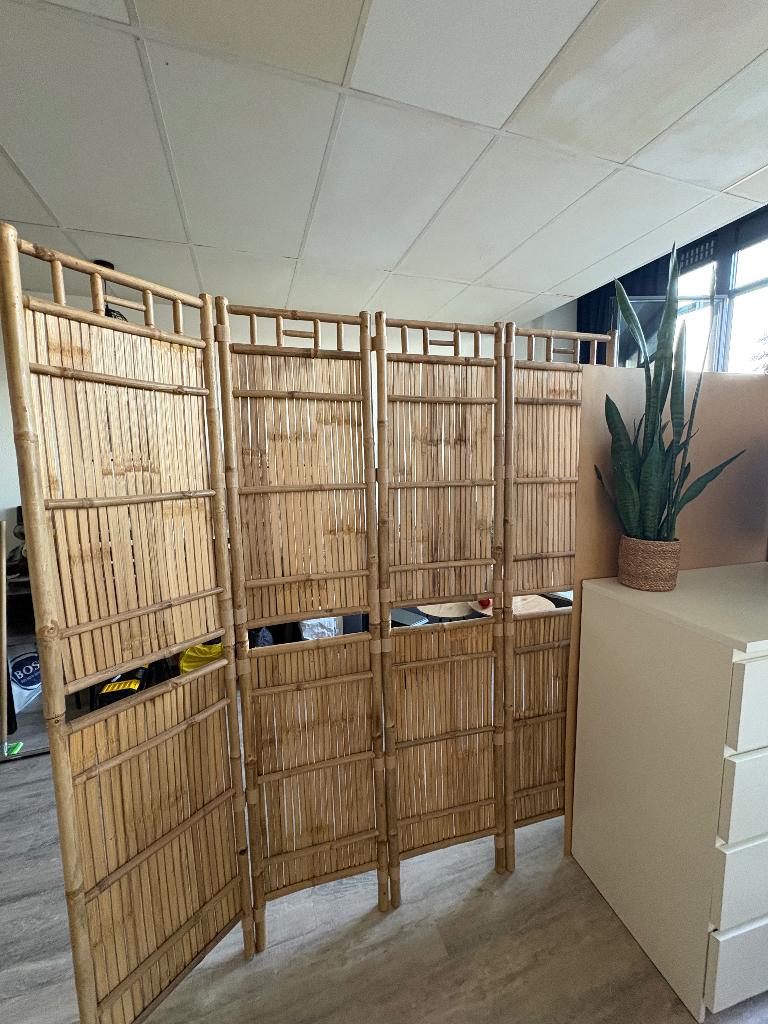 Scheidingswand bamboe, Ophalen, Zo goed als nieuw