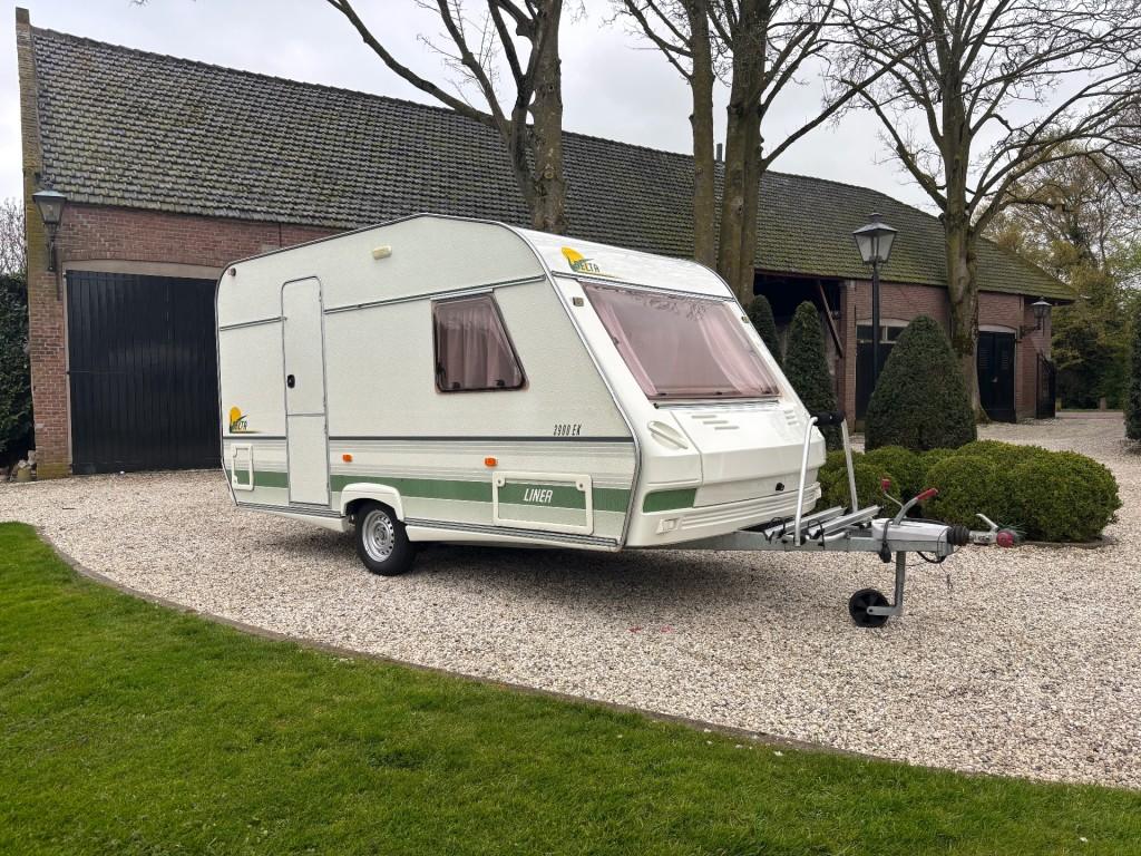 Delta LINER 3900 EK/VOORTENT/FIETSENDRAGER, Kachel, Delta Caravans International Ltd., Tot en met 2, Info@deltacaravans.co.uk